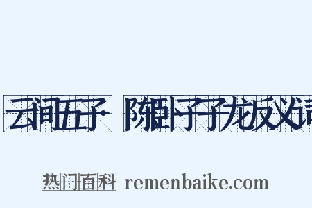 云间五子·陈卧子子龙反义词是什么意思的图片